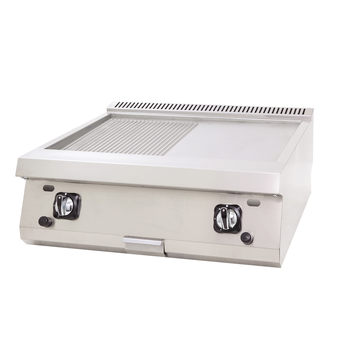 Gas Grill Flat+Grooved - 80x60