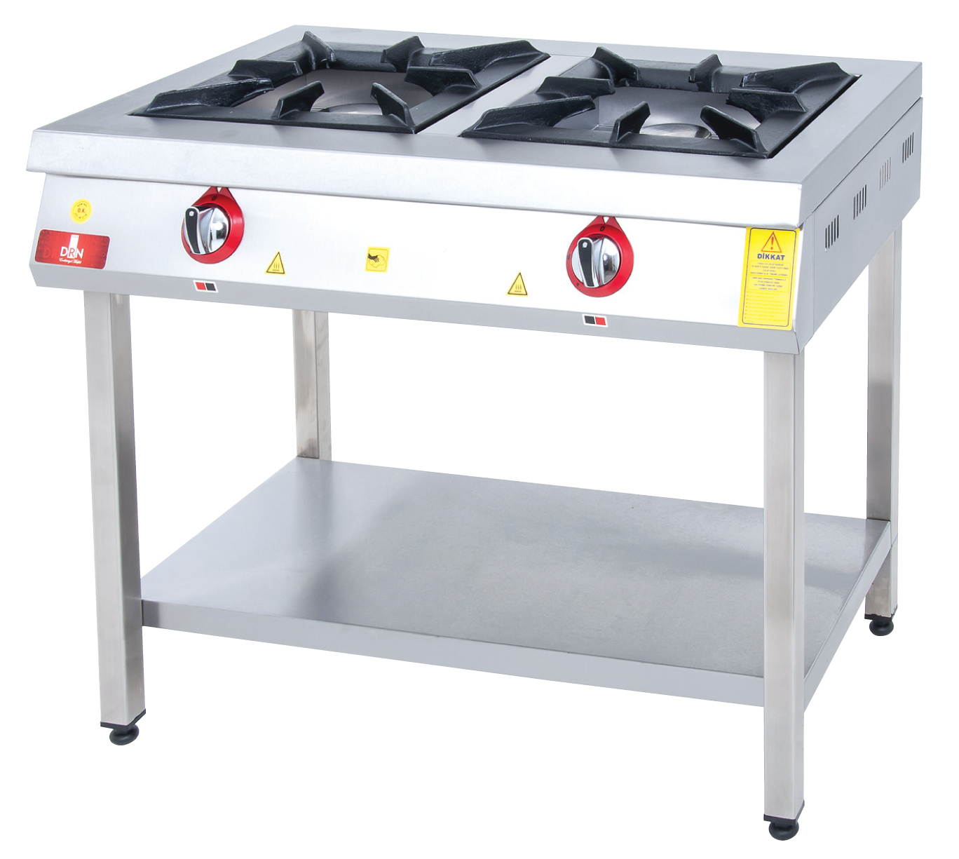 Range and Bottom-Shelf - 2 Burners - 100x60 - Gas