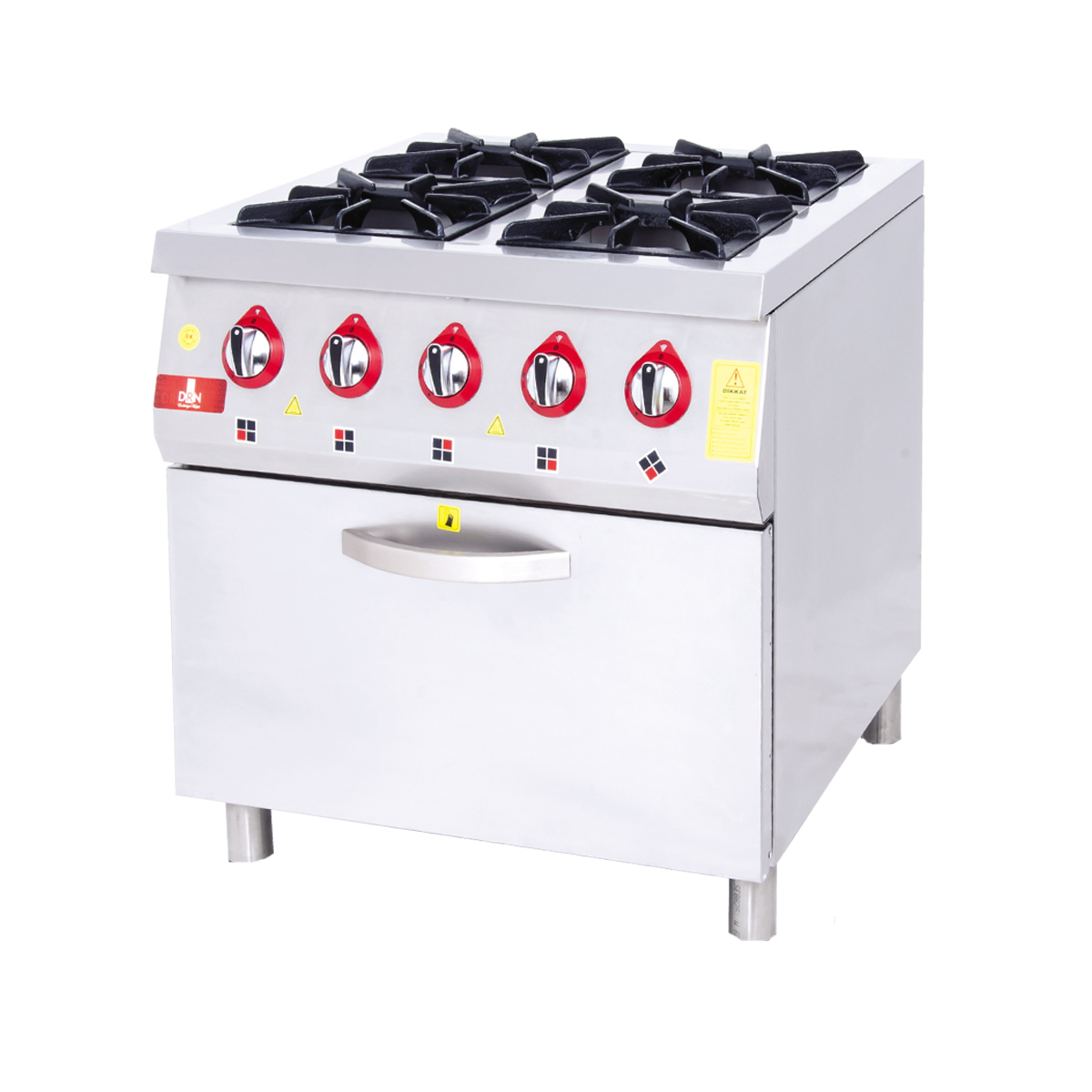 Range With Oven - 4 Burners - 80x90-Gas