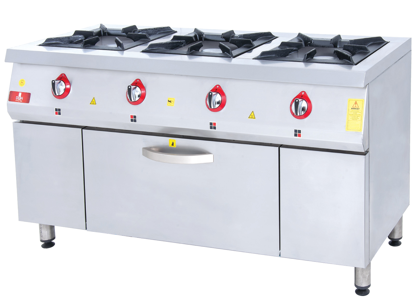 Range and Oven - 3 Burners - 150x60 - Gas