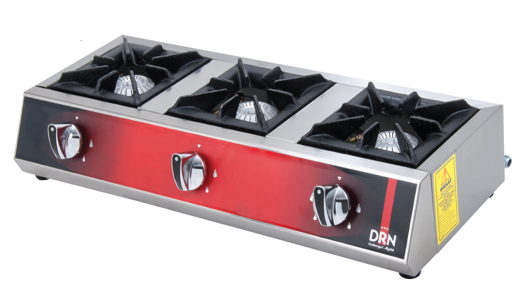 Mini Cooktop - 3 Burners - 75x25 - Gas