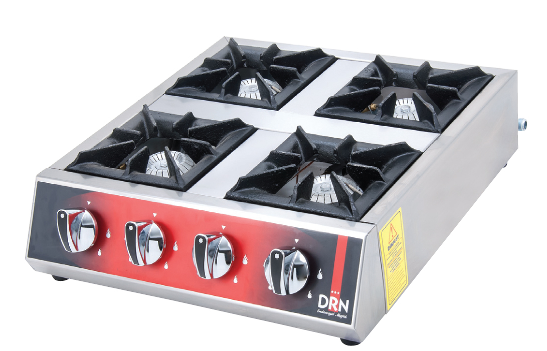 Mini Cooktop - 4 Burners - 50x50 - Gas